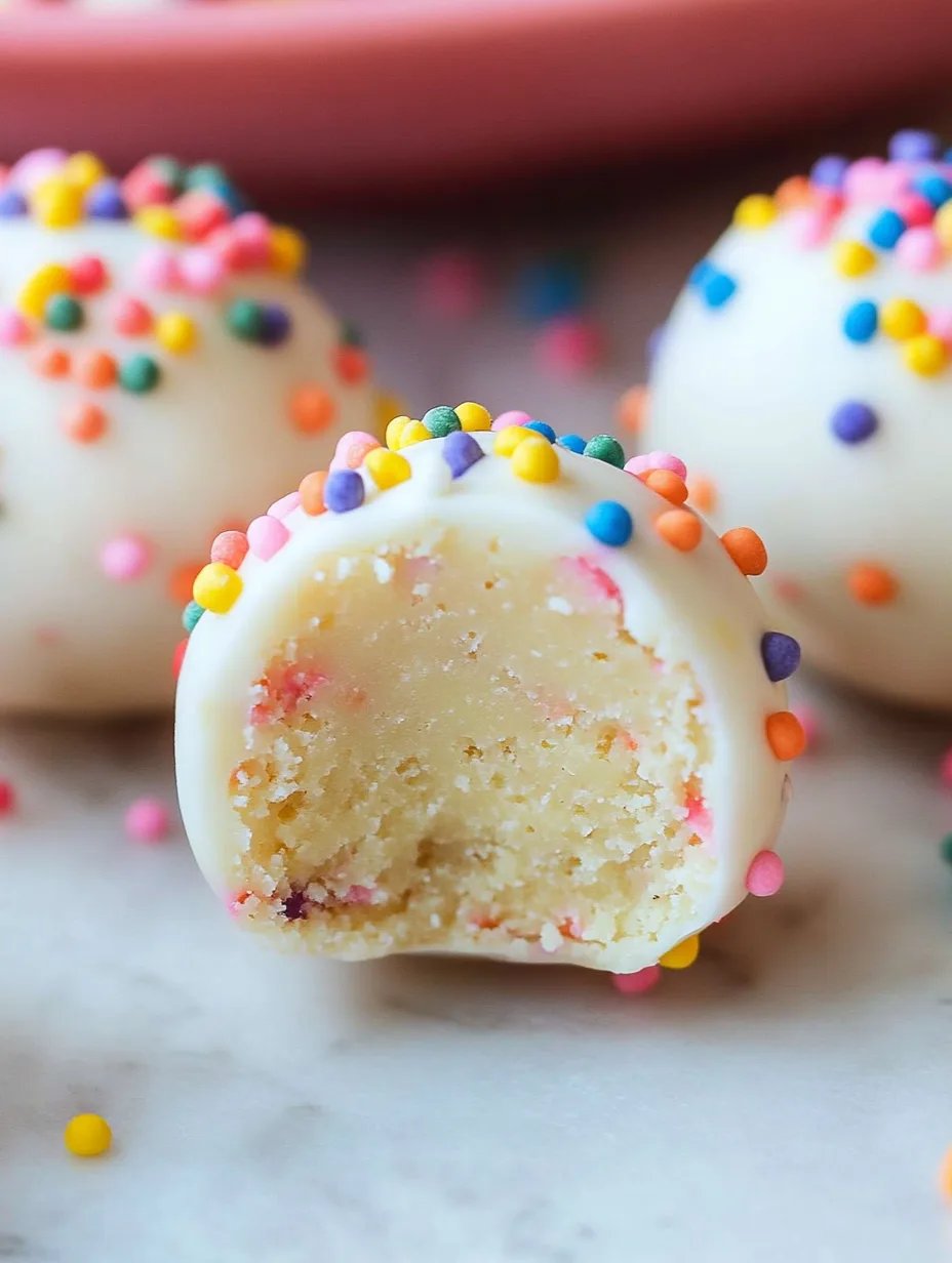 No Bake Cake Batter Truffles
