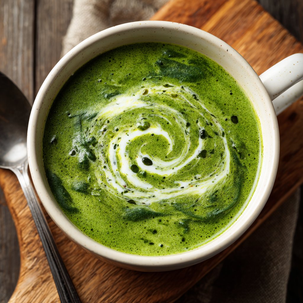 Creamy Lemon Spinach Soup