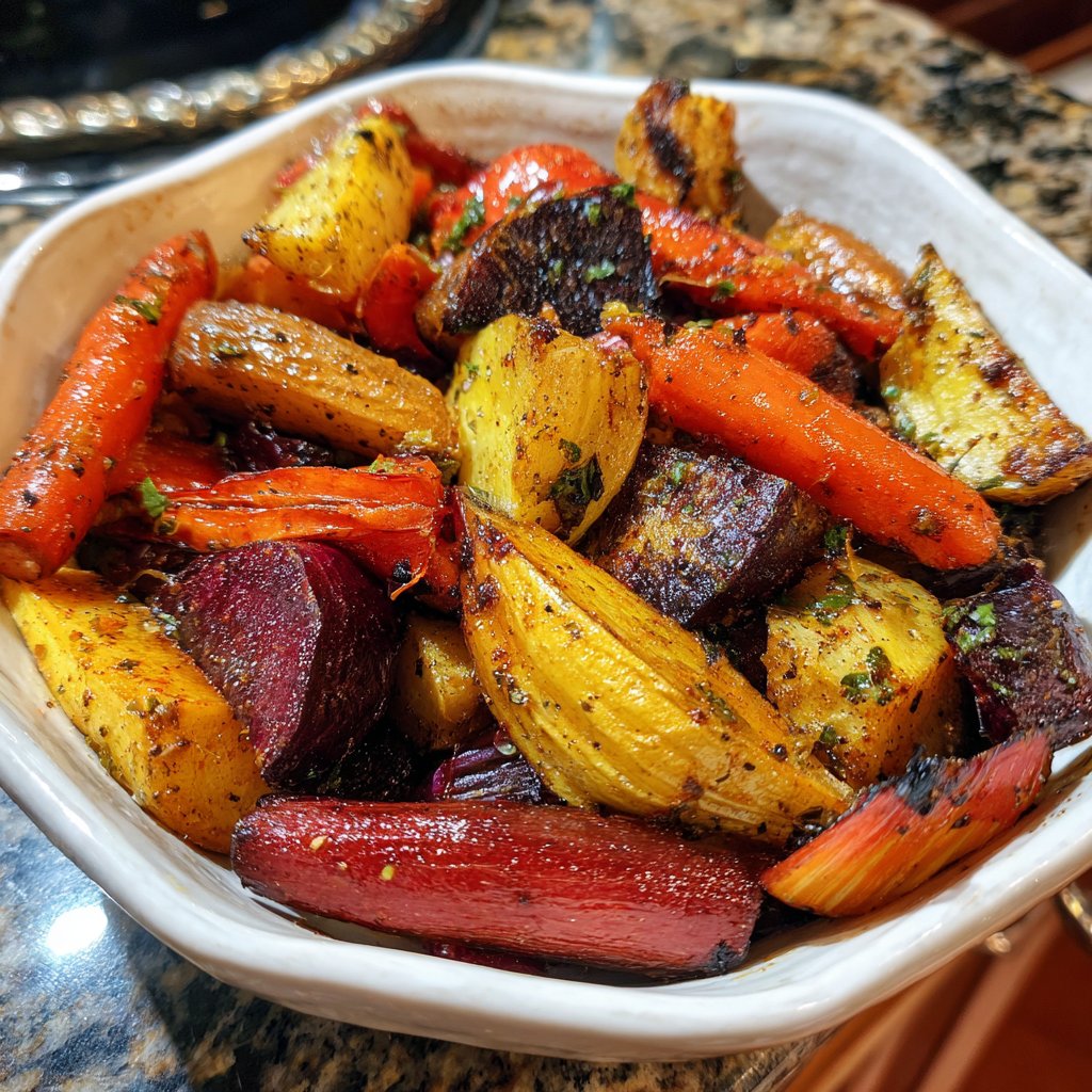 Jamaican Jerk Spiced Root Vegetables
