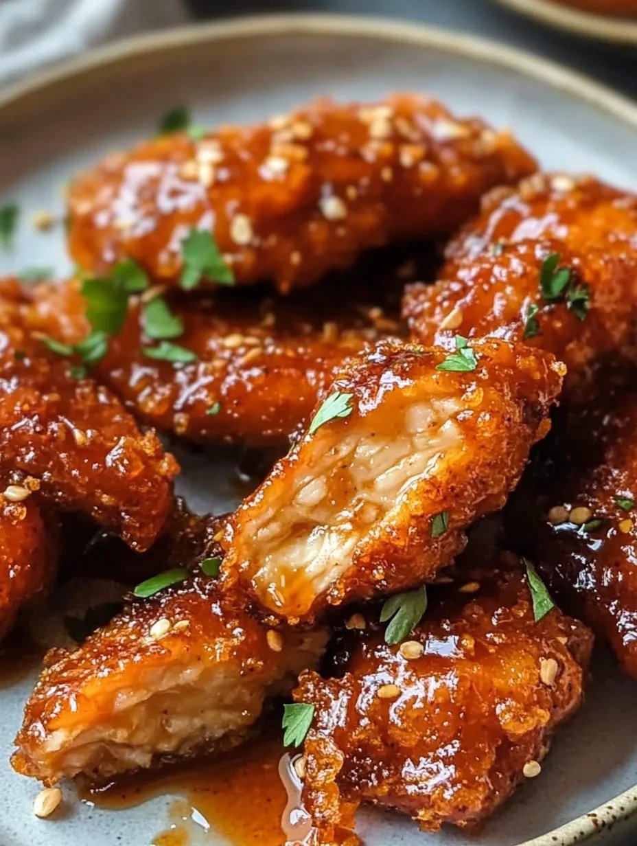 Baked Crunchy Hot Honey Chicken