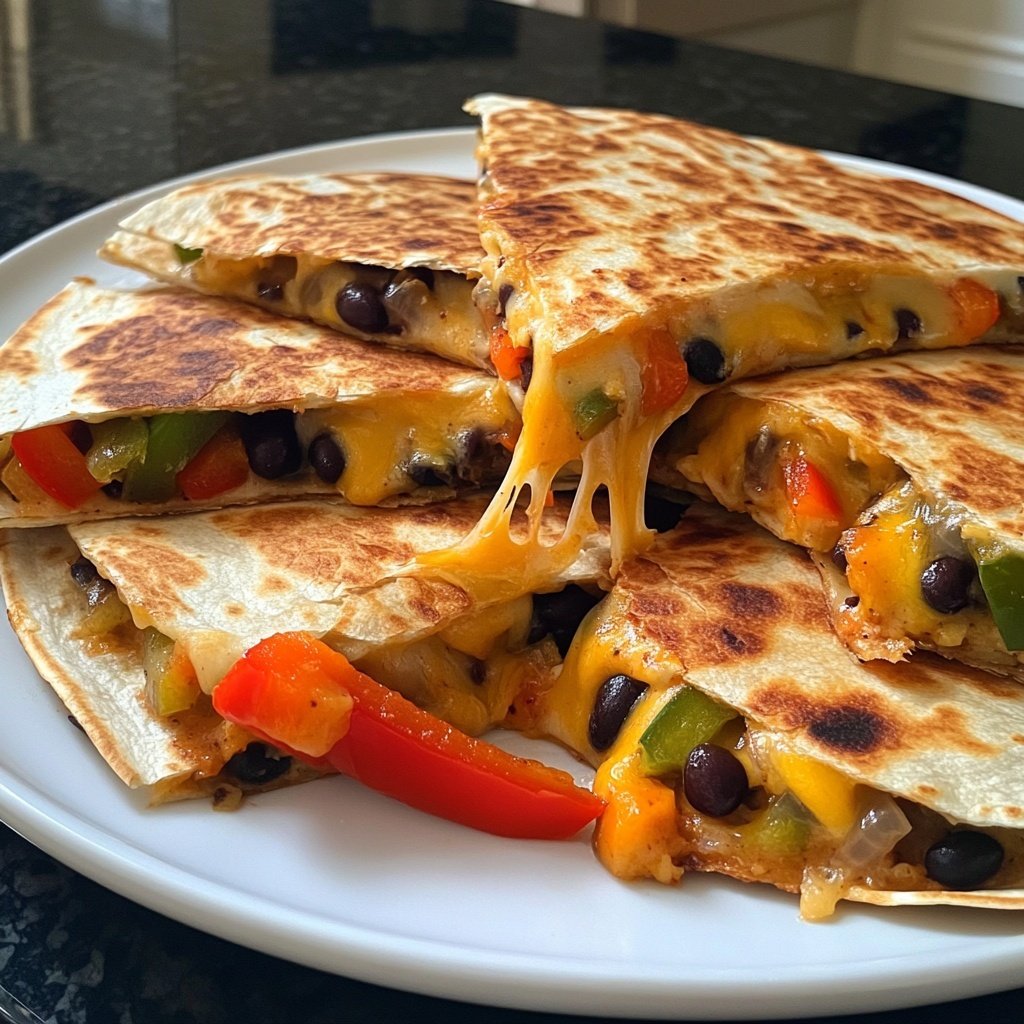 One-Pan Veggie Quesadillas Recipe