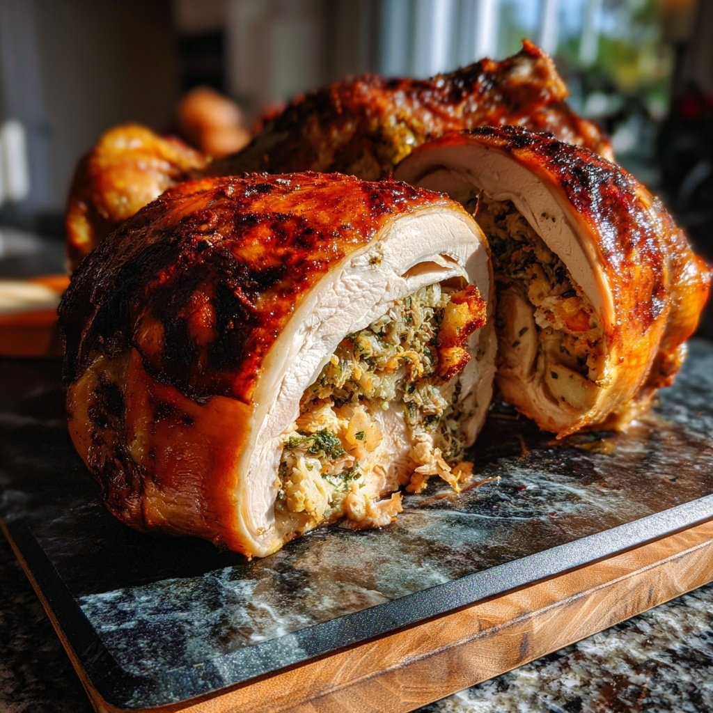 Seasonal & Festive Thanksgiving Herb Stuffed Turkey