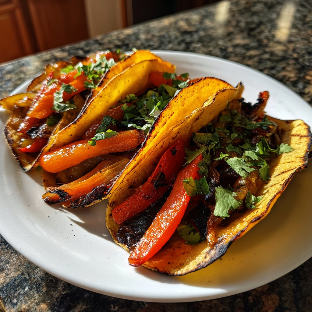 Smoky Roasted Veggie Tacos