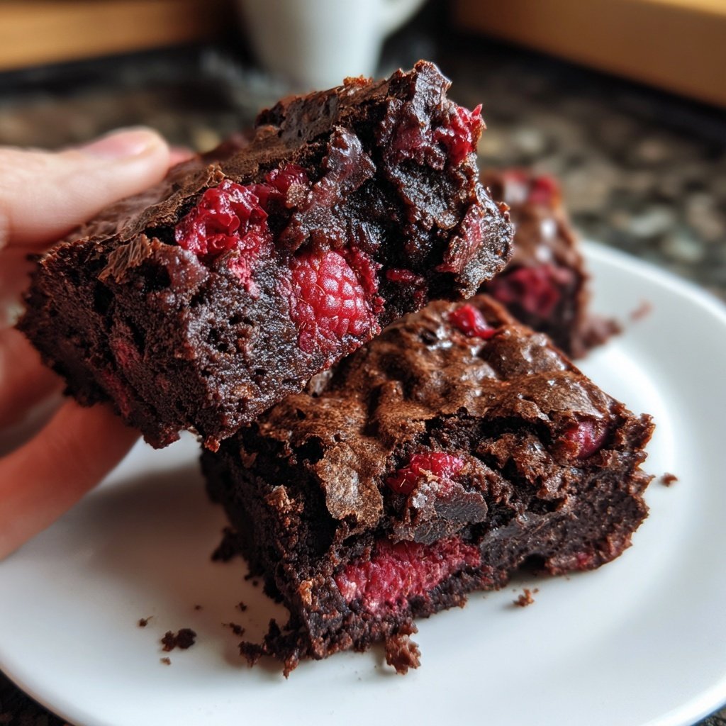 Chocolate Raspberry Brownies