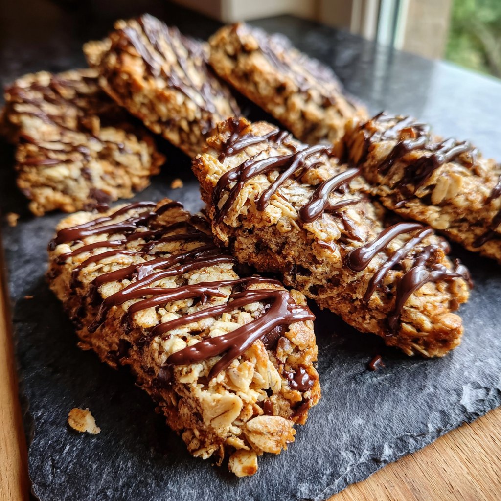 Chocolate Hazelnut Oat Snack Bars