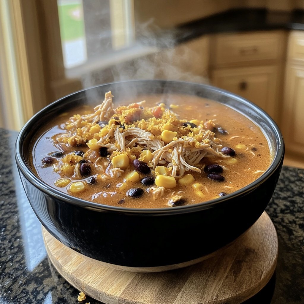 Family-Favorite Crockpot Chicken Taco Soup