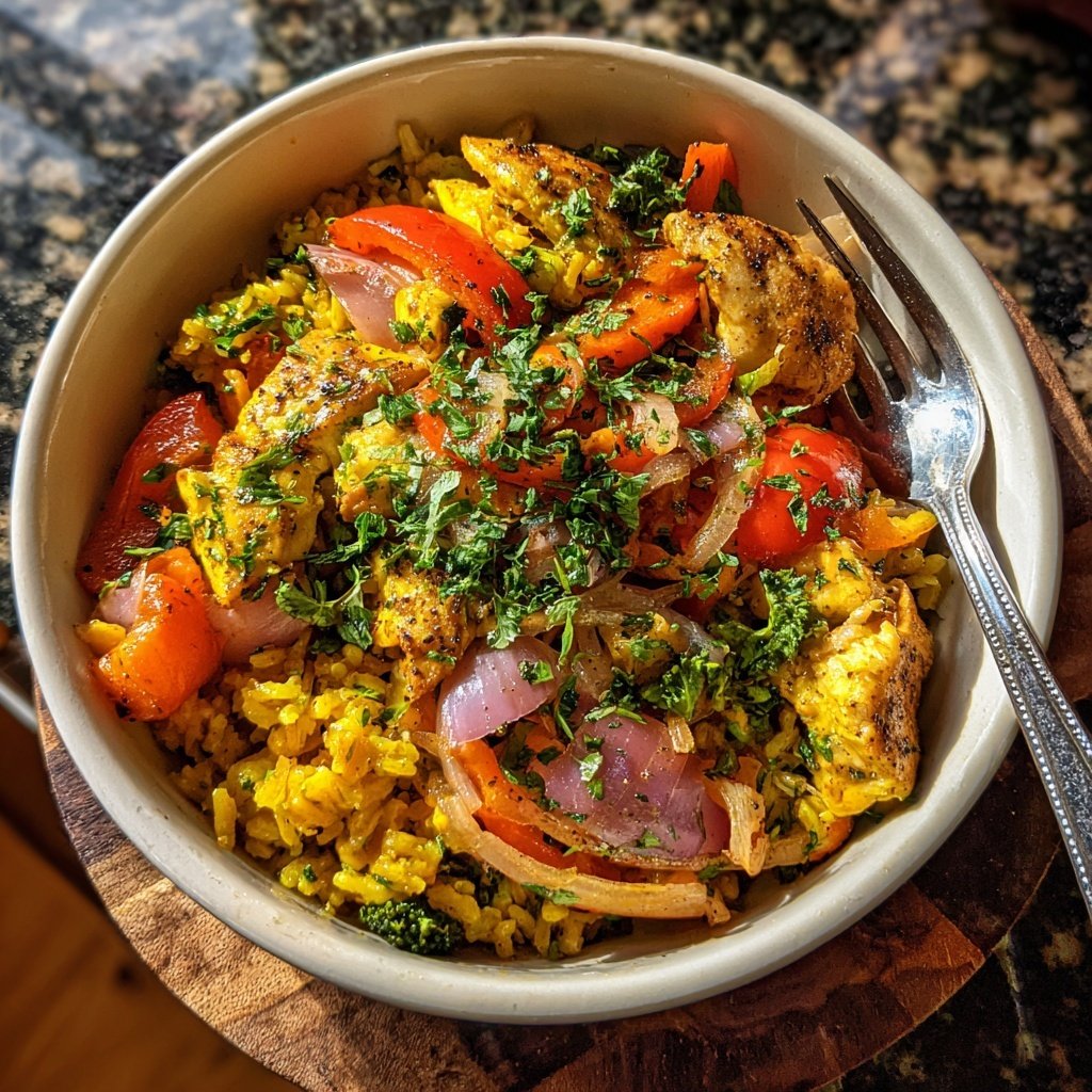 Healthy Chicken And Brown Rice Bowl