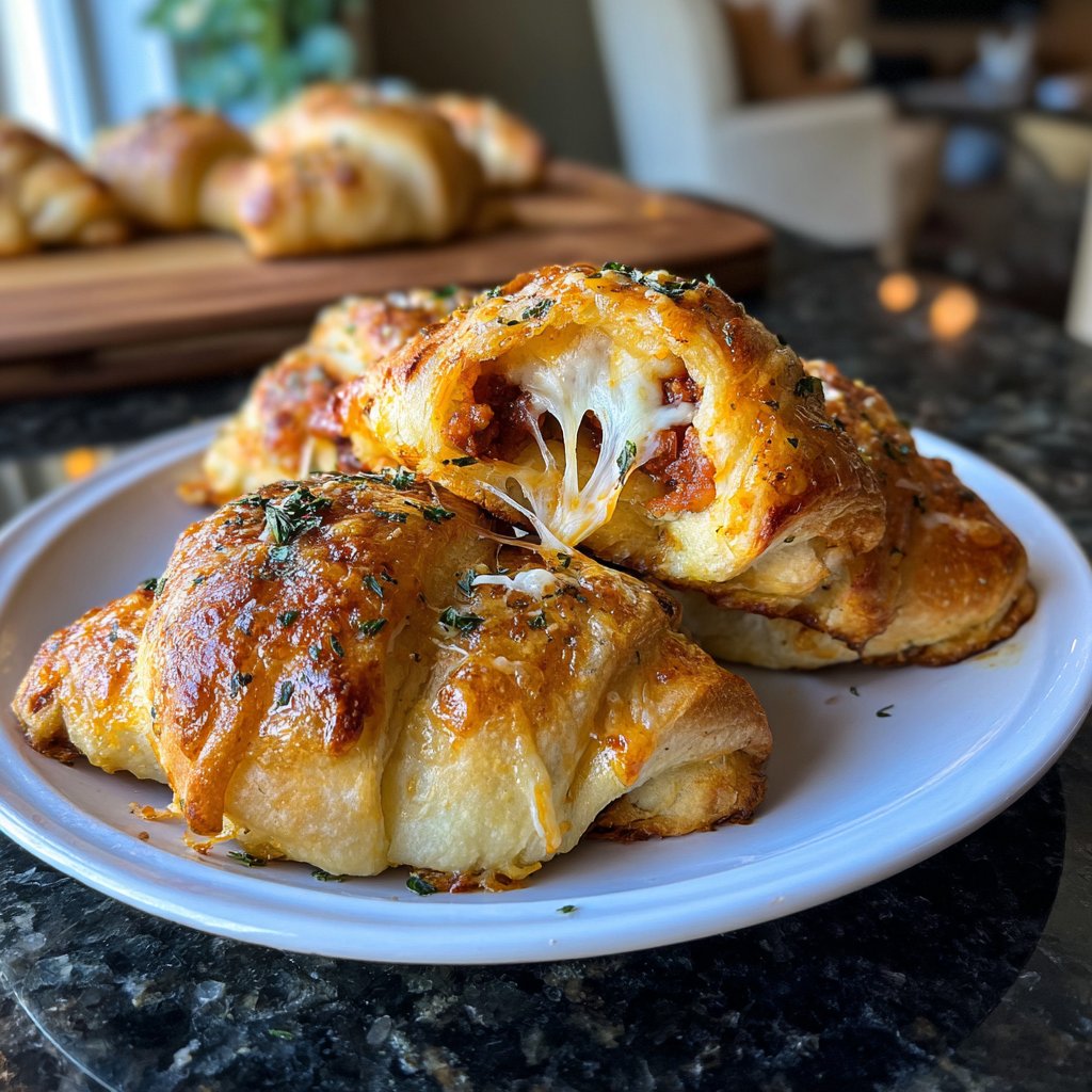 Super Bowl Party Food Stuffed Crescent Rolls