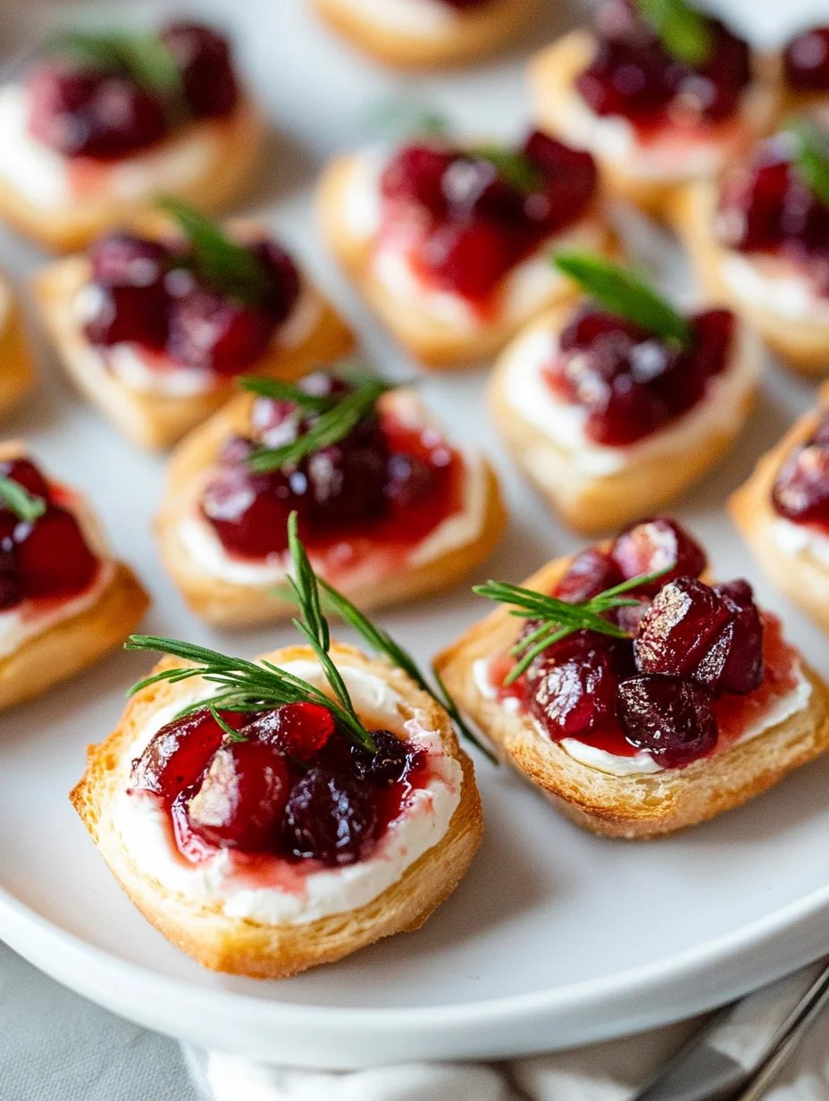 Cranberry Cream Cheese Appetizer Bites