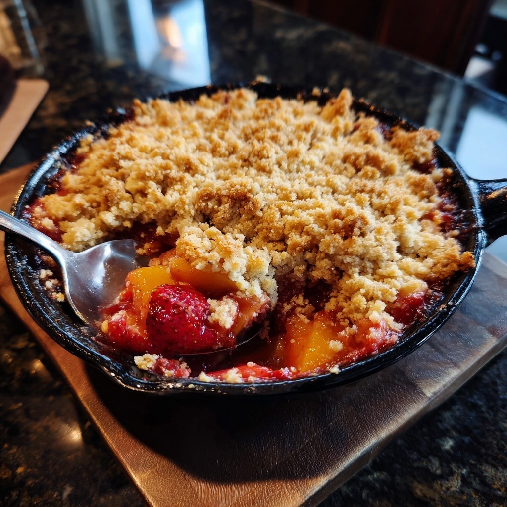 Strawberry Peach Crisp