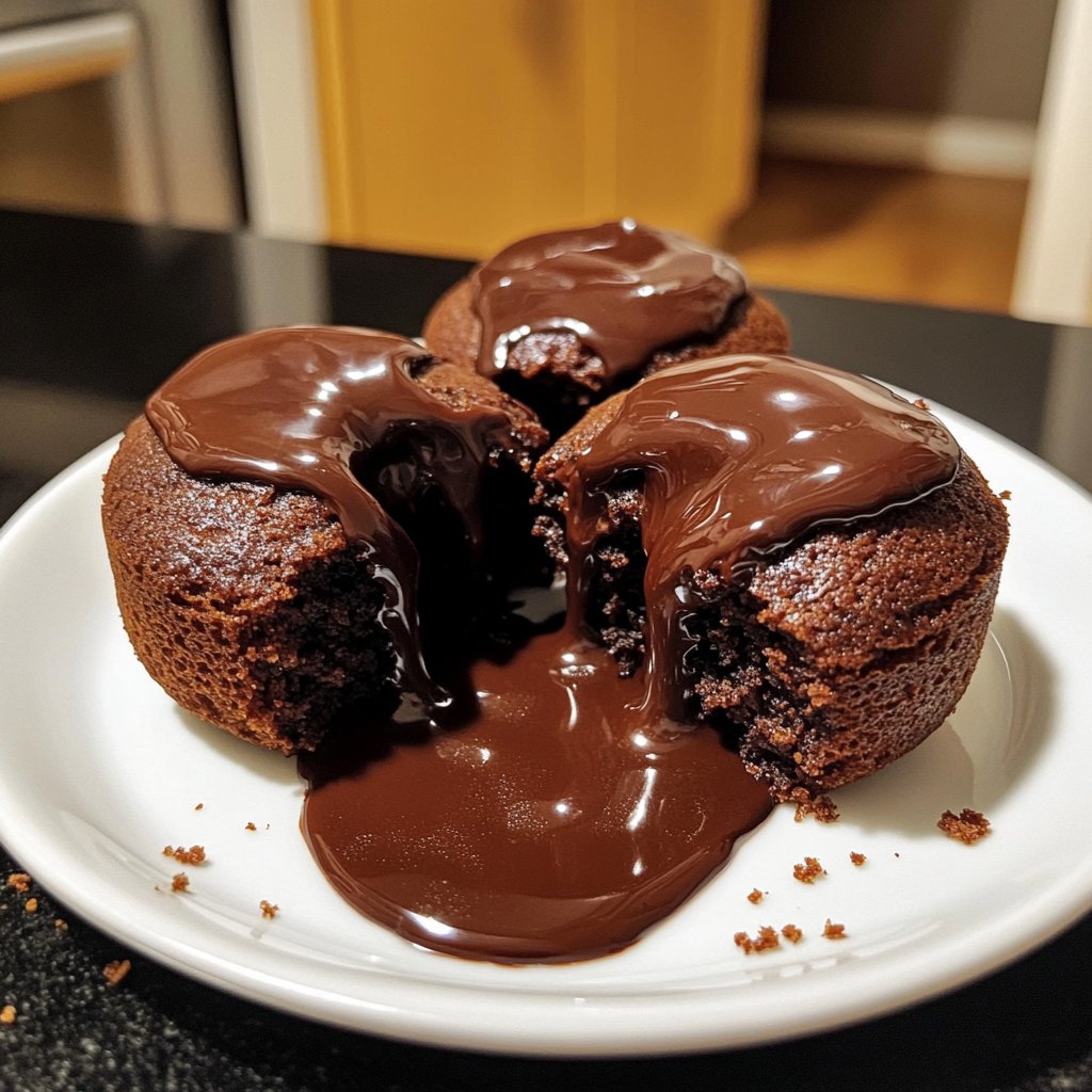 Dark Chocolate Lava Cakes