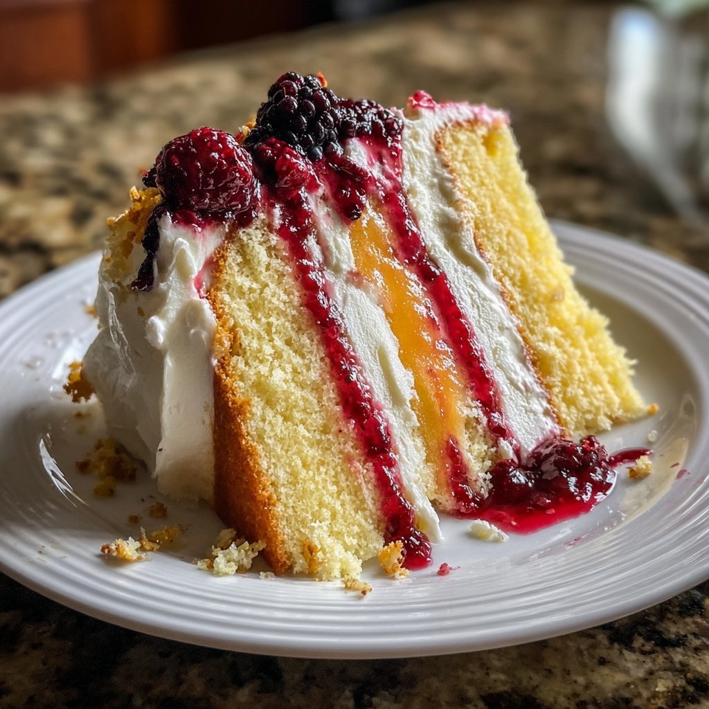 Moist Spring Vanilla Layer Cake