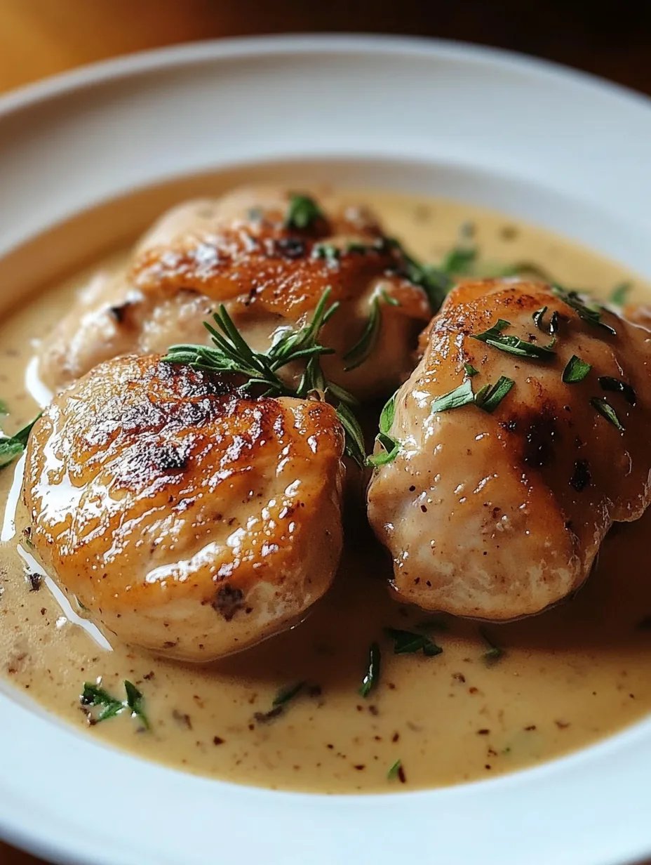 Irish Chicken in Whiskey Cream Sauce