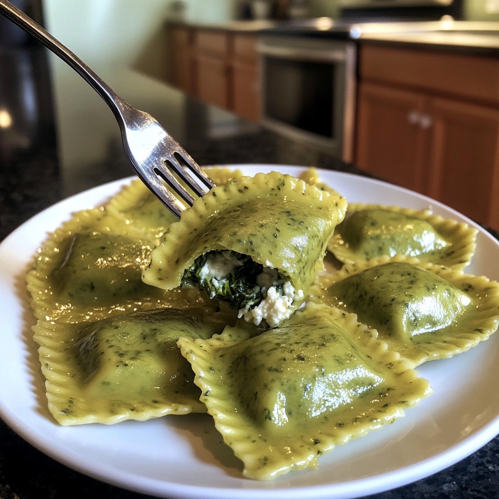 Romantic Spinach and Ricotta Ravioli