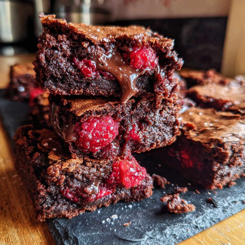Chocolate Raspberry Brownies