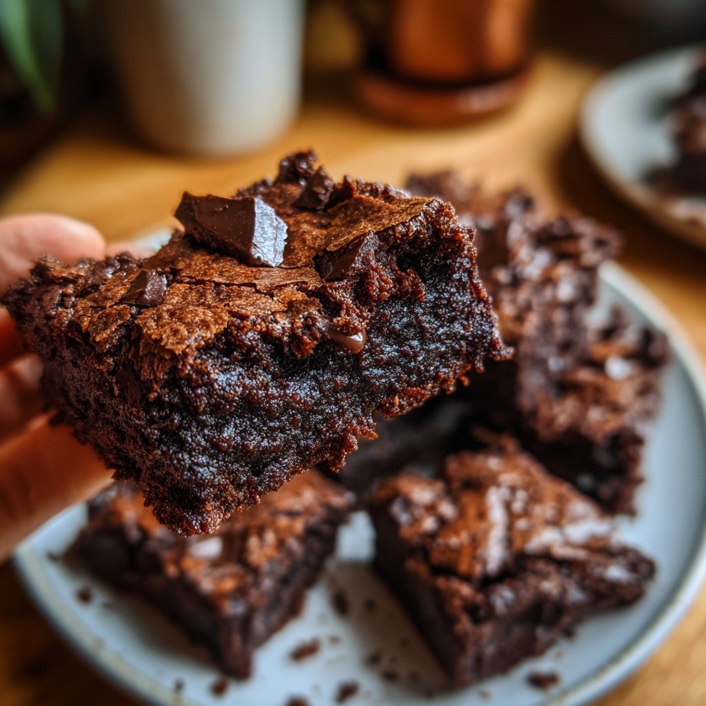 Chewy Sourdough Discard Brownies