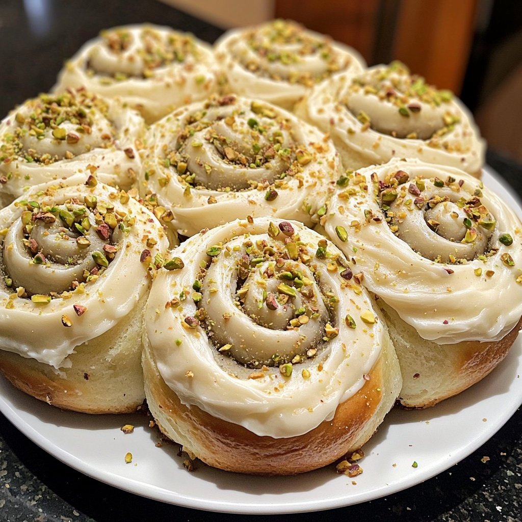 Perfect Pistachio Rolls with Cream Cheese Frosting