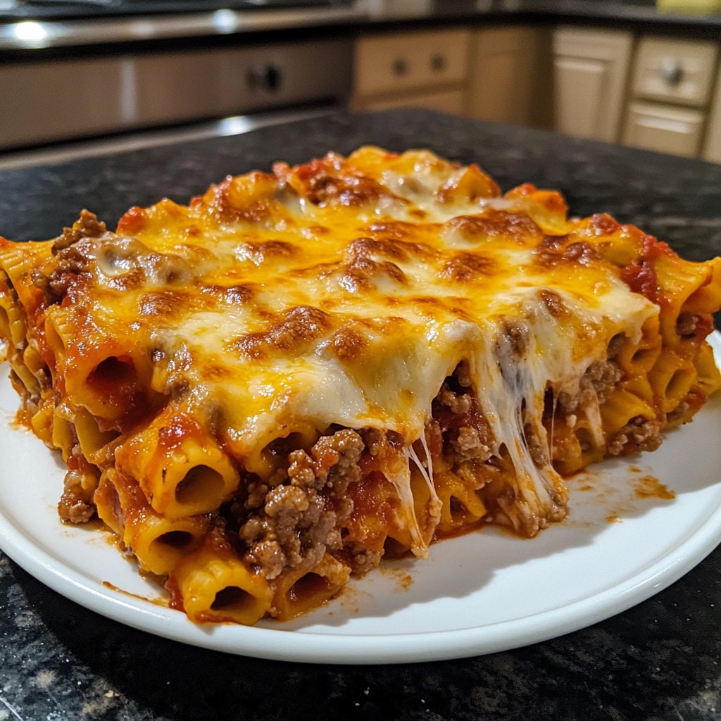 Ground Beef Baked Ziti