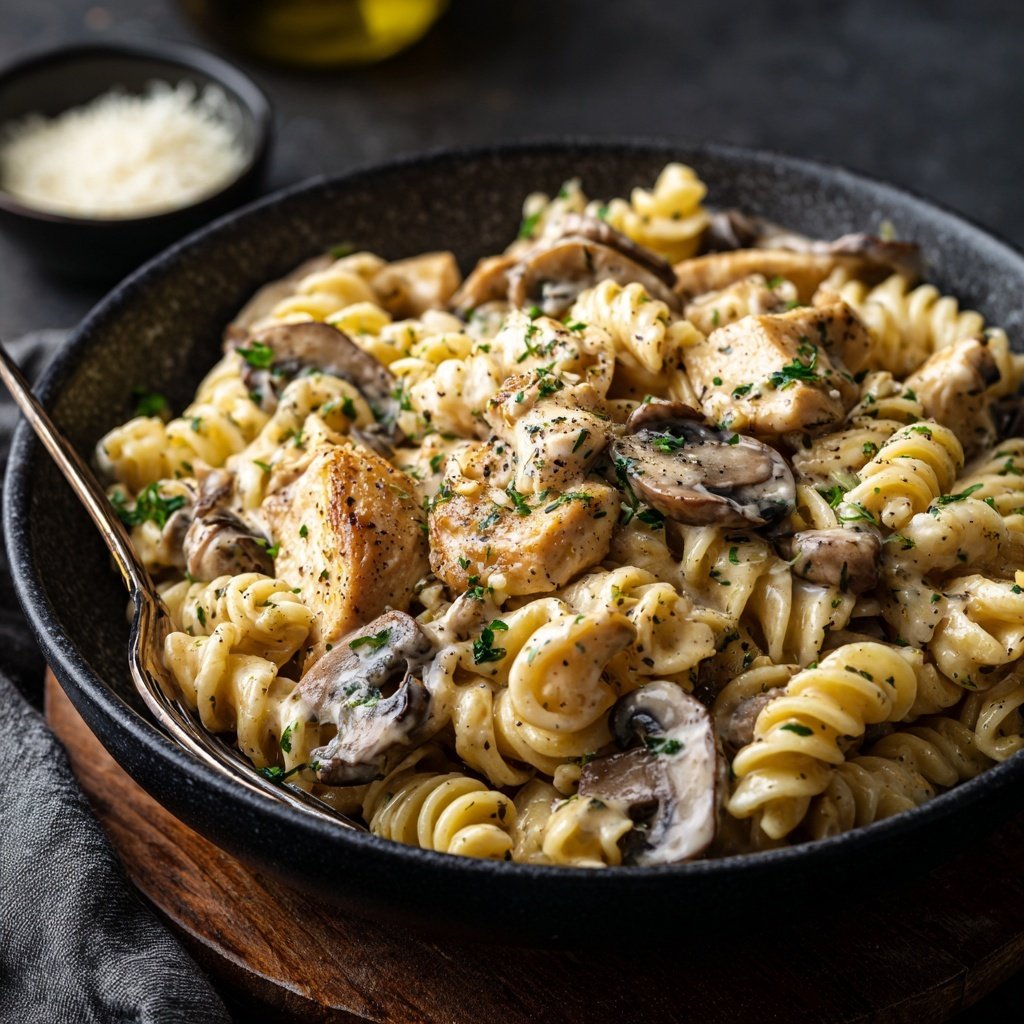 Creamy Mushroom Chicken Pasta