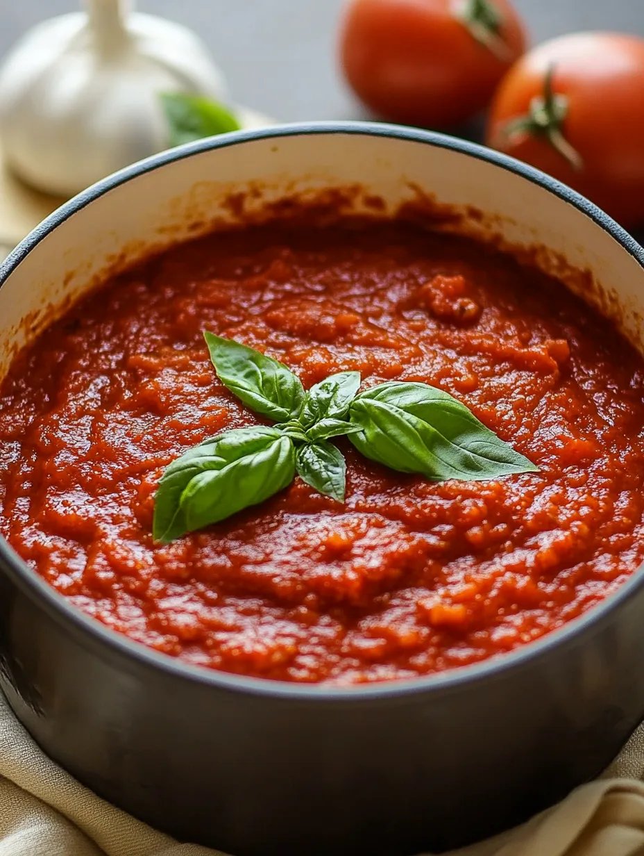 Authentic Marinara Sauce with Fresh Ingredients