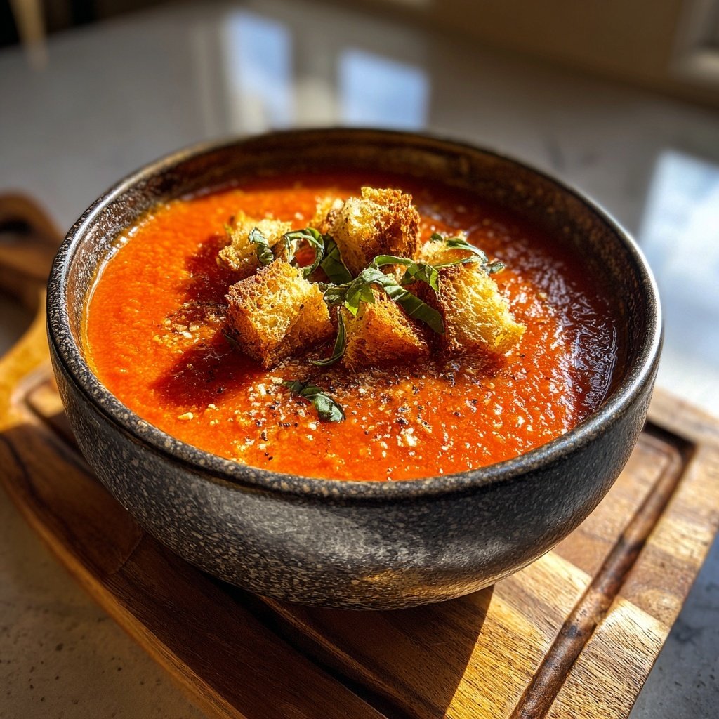 Sunday Slow Simmered Tomato Soup