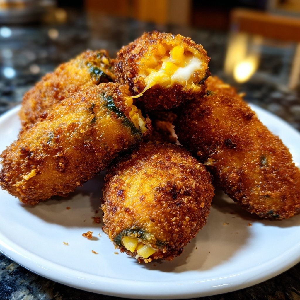 Jalapeno Poppers Stuffed with Corn